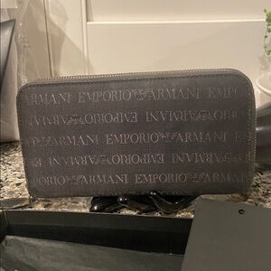 Armani NIB Signature Long Wallet Full Inclusion